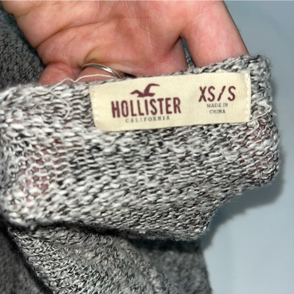 Holister knit v neck sweater grey - Picture 2 of 3